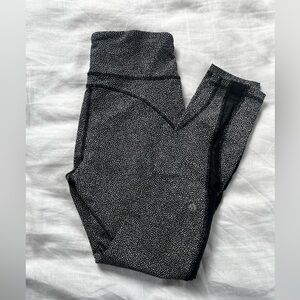 Lululemon Leggings with Mesh Detailing